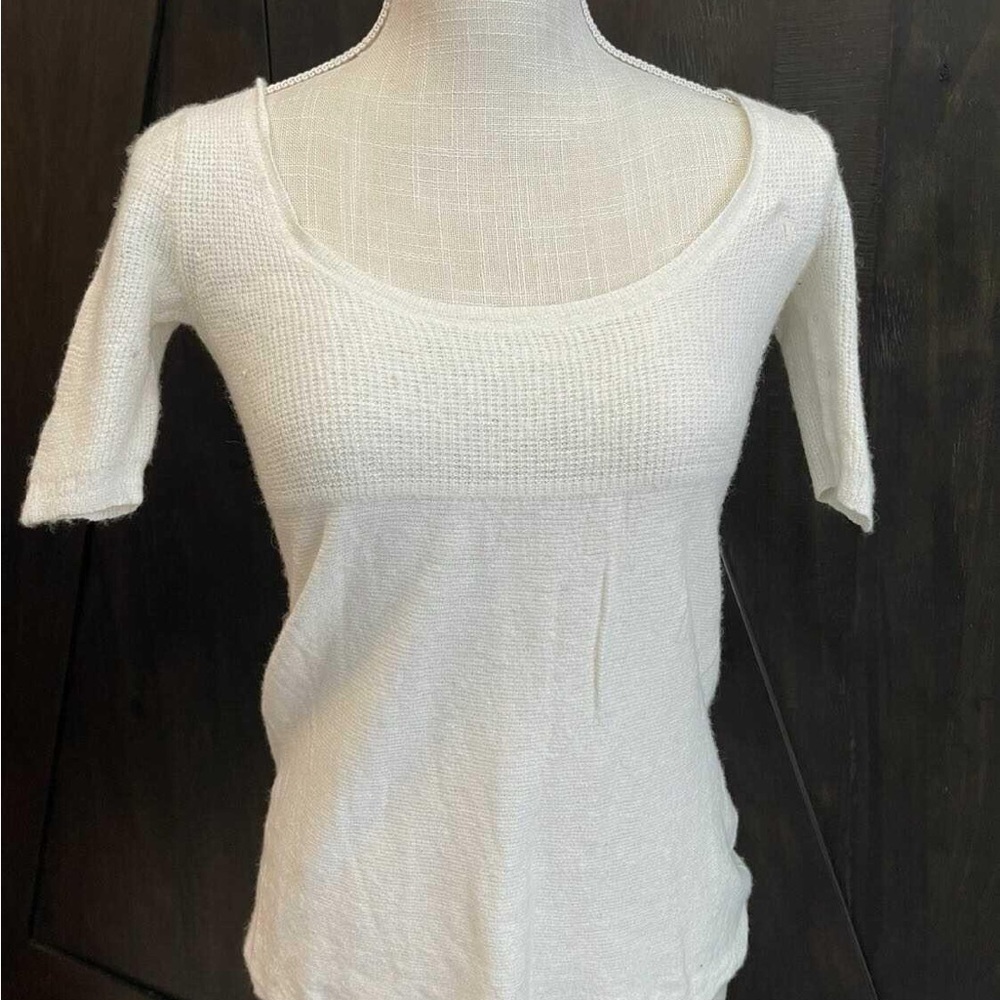 Abercrombie & Fitch White Knit Top